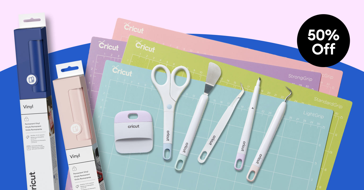 Save 50% on materials & accessories